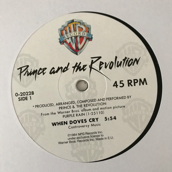 Prince And The Revolution - When Doves Cry (12", Maxi, RE) (Near Mint (NM or M-)) - Image 3