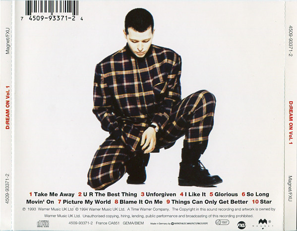 D:Ream - D:ream On Vol. 1 (CD, Album, RE) (Near Mint (NM or M-)) - Image 2