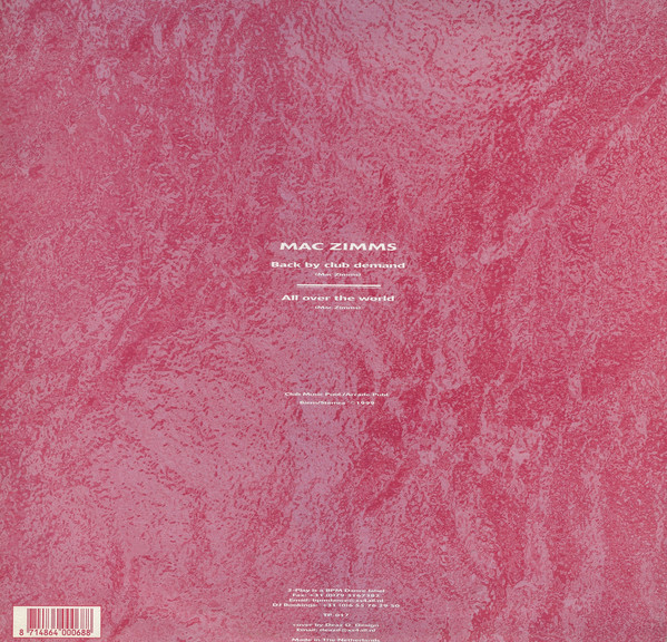 Mac Zimms - Back By Club Demand (12") (Very Good Plus (VG+)) - Image 2