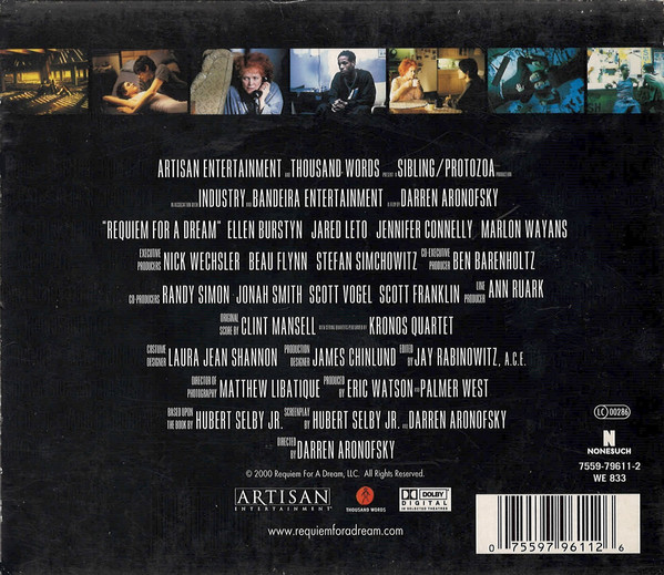 Clint Mansell Featuring Kronos Quartet - Requiem For A Dream (CD, Album, O-C) (Near Mint (NM or M-)) - Image 2