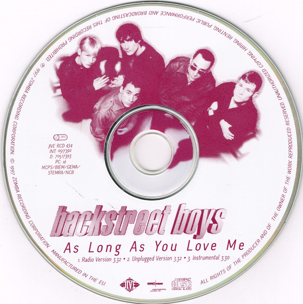Backstreet Boys - As Long As You Love Me (CD, Single) (Very Good (VG)) - Image 5