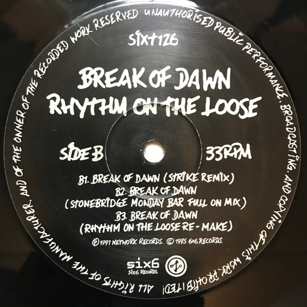 Rhythm On The Loose - Break Of Dawn (12") (Near Mint (NM or M-)) - Image 4