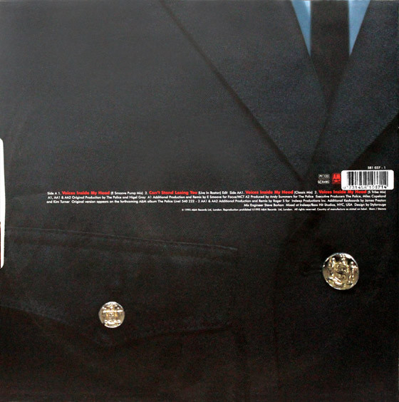 The Police - Can't Stand Losing You (Live) (12", Single) (Very Good Plus (VG+)) - Image 2