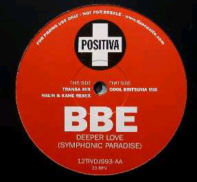 B.B.E. - Deeper Love (Symphonic Paradise) (12", Promo) (Very Good (VG))