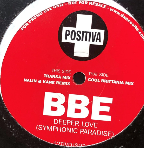 B.B.E. - Deeper Love (Symphonic Paradise) (12", Promo) (Very Good (VG)) - Image 2