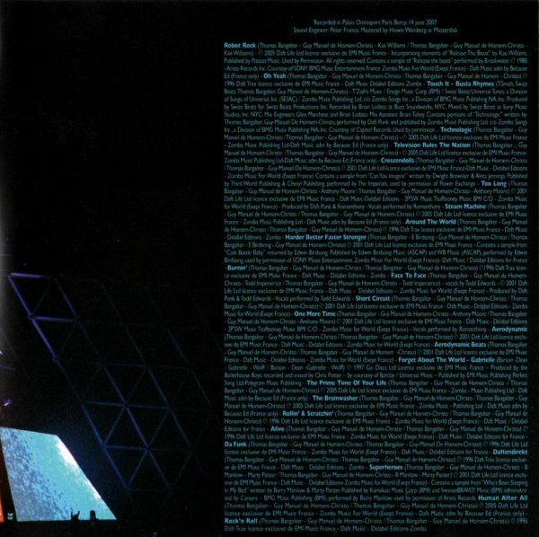Daft Punk - Alive 2007 (CD, Album, Mixed) (Near Mint (NM or M-)) - Image 4