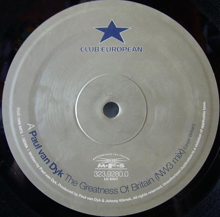 Paul van Dyk / Cal-Q-Lator - Club European (10") (Very Good Plus (VG+)) - Image 3