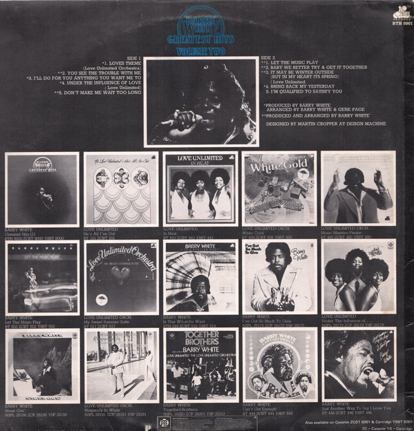 Barry White - Greatest Hits Volume Two (LP, Comp, Red) (Very Good Plus (VG+)) - Image 2