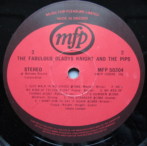 Gladys Knight And The Pips - The Fabulous Gladys Knight & The Pips (LP, Comp) (Very Good (VG)) - Image 4