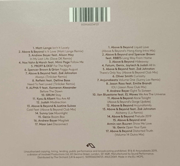 Above & Beyond - Anjunabeats Volume 14 (2xCD, Comp, Mixed, Dig) (Mint (M)) - Image 2