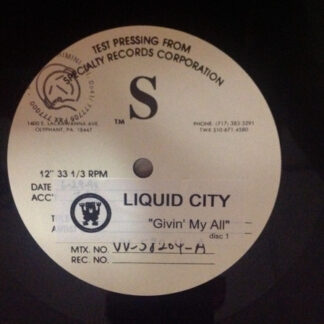 Liquid City - Givin' My All (2x12", TP) (Near Mint (NM or M-))