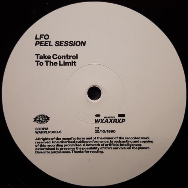 LFO - Peel Session TX 20/10/90 (12", EP) (Mint (M)) - Image 5
