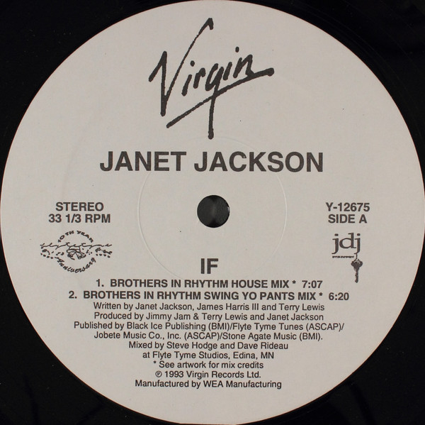 Janet Jackson - If (12") (Good (G)) - Image 3