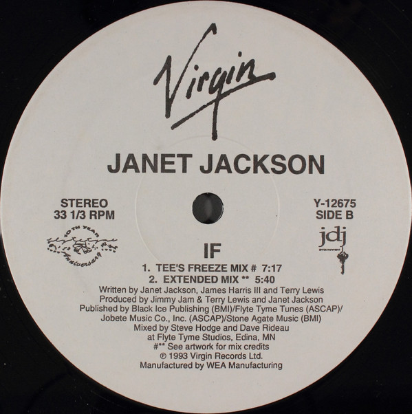 Janet Jackson - If (12") (Good (G)) - Image 4