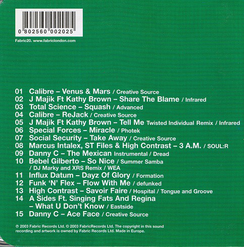 Fabio - FabricLive. 10 (CD, Mixed) (Very Good Plus (VG+)) - Image 2