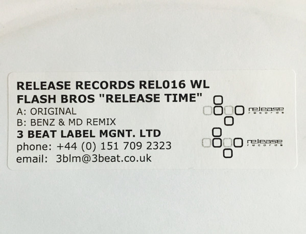 Flash Brothers - Release Time (12", Promo) (Near Mint (NM or M-)) - Image 2
