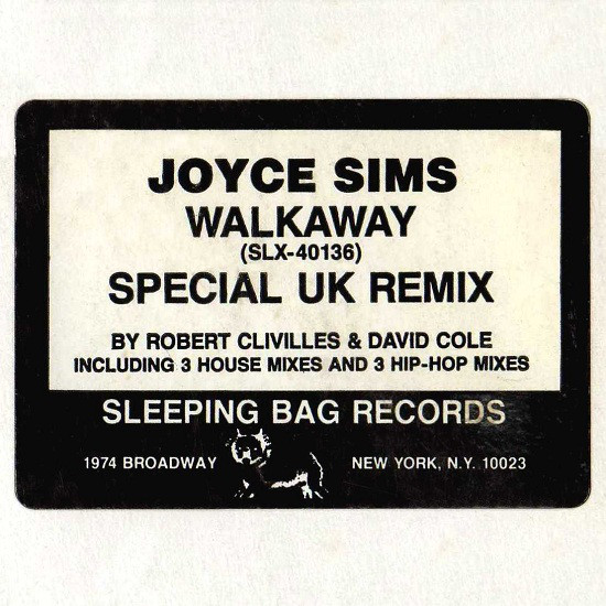 Joyce Sims - Walkaway - The UK Remix (12", Promo) (Very Good Plus (VG+)) - Image 3