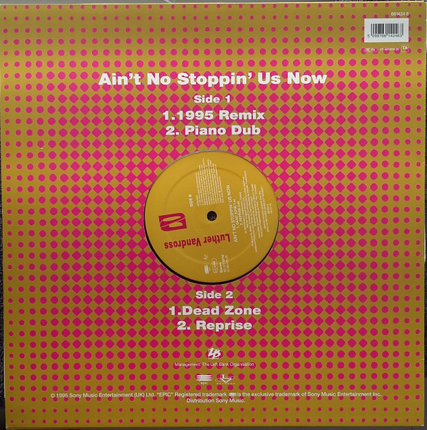 Luther Vandross - Ain't No Stoppin' Us Now (12", Single) (Very Good Plus (VG+)) - Image 2