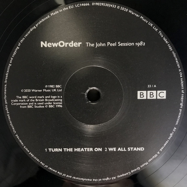 New Order - The John Peel Session 1982 (12", EP, RSD, RE) (Mint (M)) - Image 3