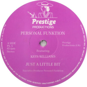 Personal Funktion Featuring Krys Williams / Fay Brown - Just A Little Bit / Hold Me (12") (Very Good Plus (VG+))