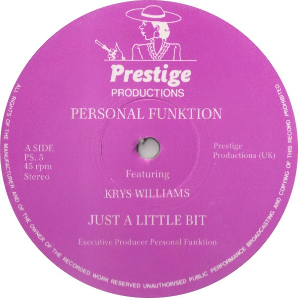 Personal Funktion Featuring Krys Williams / Fay Brown - Just A Little Bit / Hold Me (12") (Very Good Plus (VG+))
