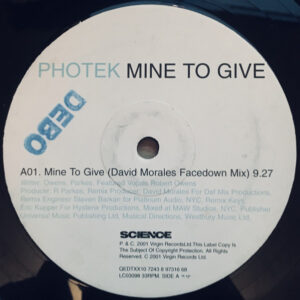Photek - Mine To Give (12") (Very Good Plus (VG+))