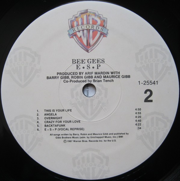 Bee Gees - E·S·P (LP, Album) (Near Mint (NM or M-)) - Image 4