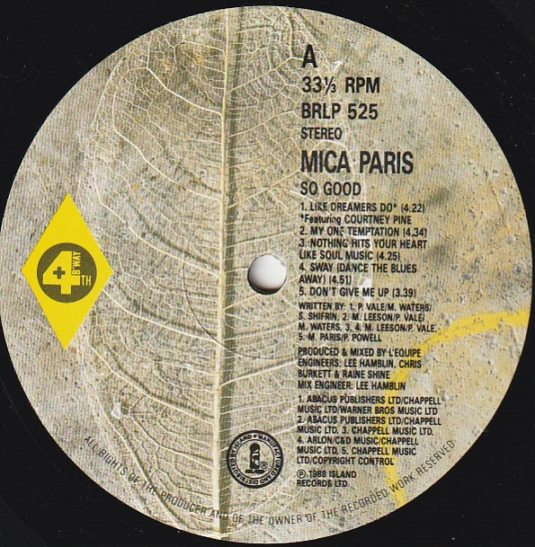 Mica Paris - So Good (LP, Album) (Near Mint (NM or M-)) - Image 3