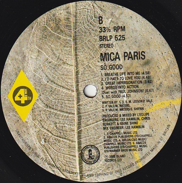 Mica Paris - So Good (LP, Album) (Near Mint (NM or M-)) - Image 4
