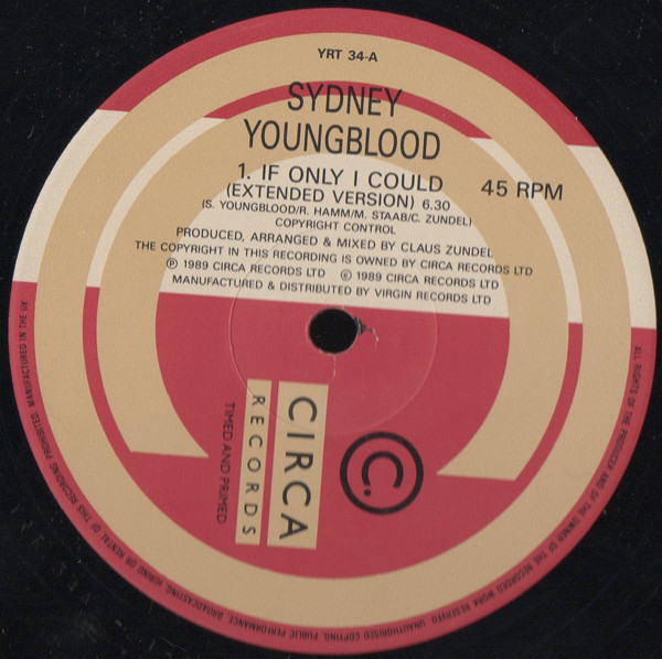 Sydney Youngblood - If Only I Could (12", Single) (Very Good Plus (VG+)) - Image 3