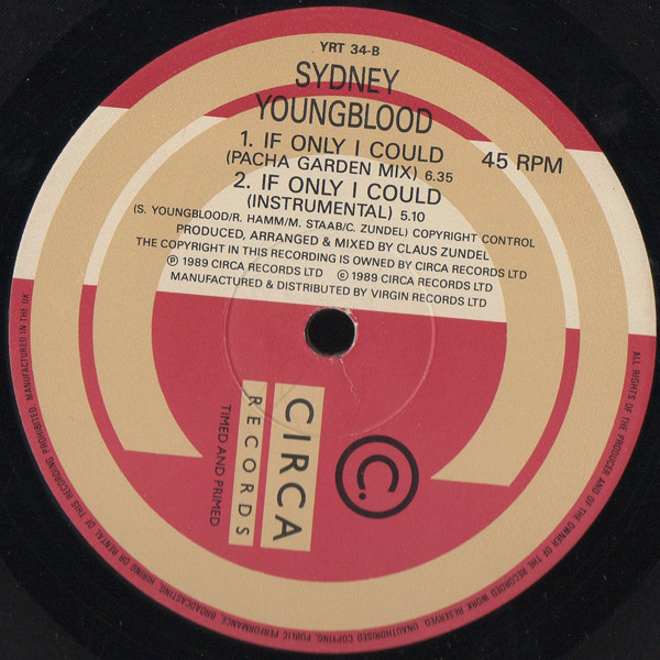Sydney Youngblood - If Only I Could (12", Single) (Very Good Plus (VG+)) - Image 4