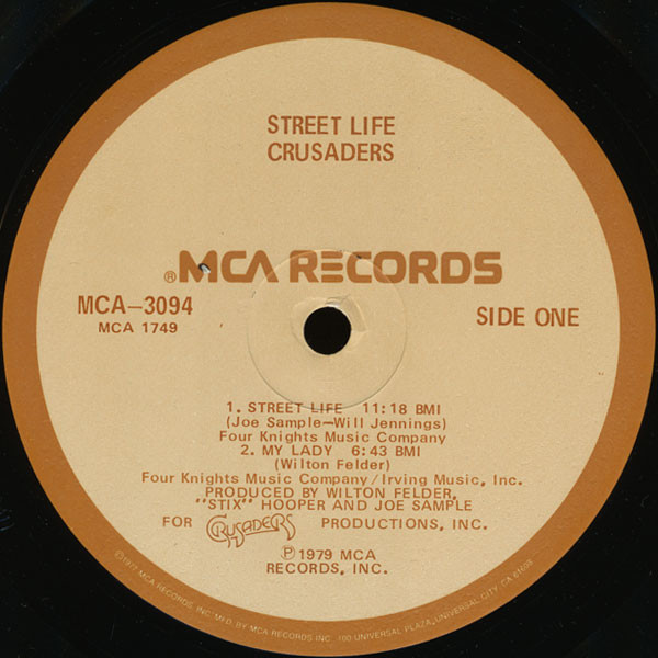 The Crusaders - Street Life (LP, Album, Glo) (Very Good Plus (VG+)) - Image 3