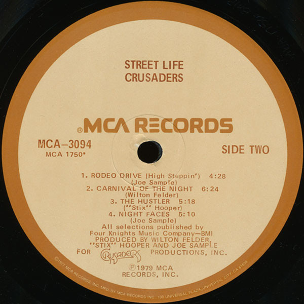 The Crusaders - Street Life (LP, Album, Glo) (Very Good Plus (VG+)) - Image 4