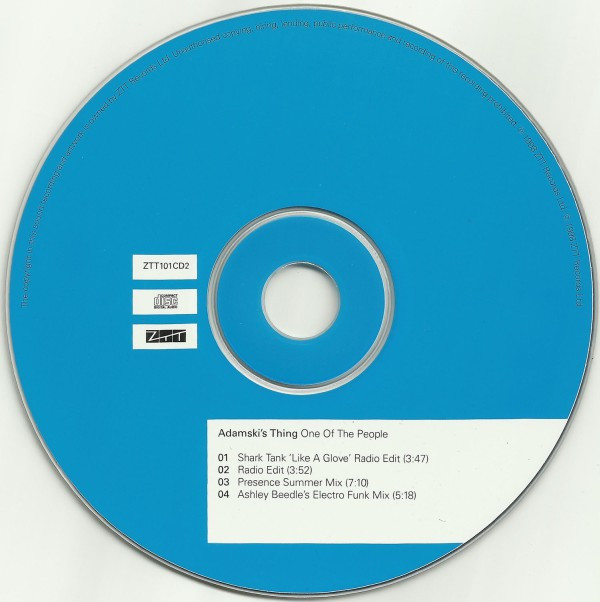 Adamski's Thing - One Of The People (CD, Single, CD2) (Very Good Plus (VG+)) - Image 4