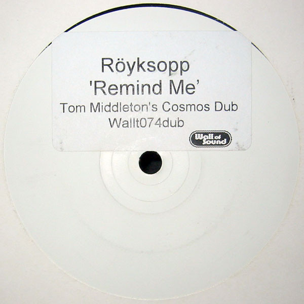 Röyksopp - Remind Me (12", S/Sided, W/Lbl) (Very Good Plus (VG+))