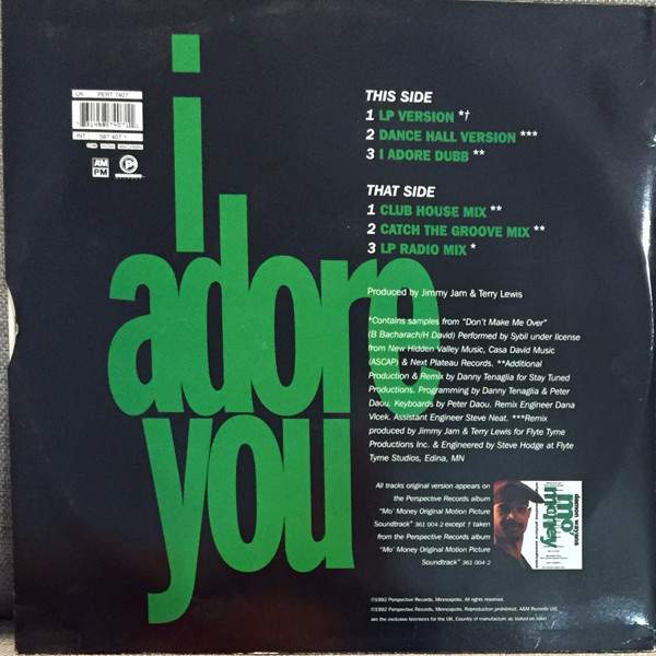 Caron Wheeler - I Adore You (12") (Very Good Plus (VG+)) - Image 2