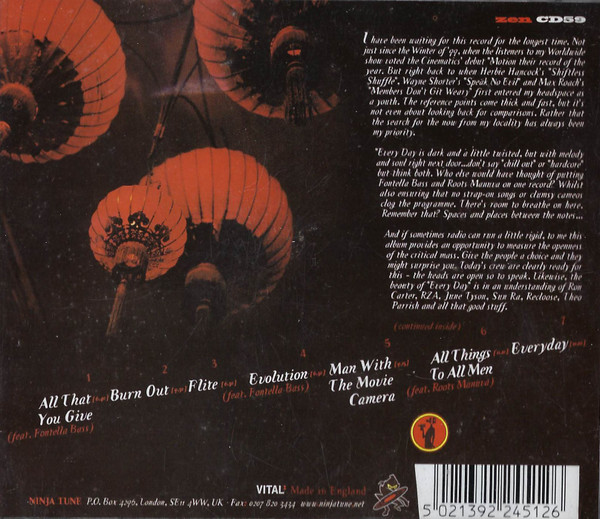 The Cinematic Orchestra - Every Day (CD, Album) (Near Mint (NM or M-)) - Image 2