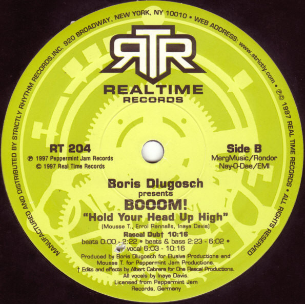 Boris Dlugosch Presents Booom! - Hold Your Head Up High (12") (Near Mint (NM or M-)) - Image 3