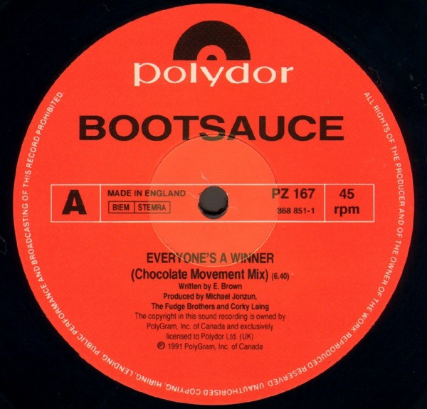 Bootsauce - Everyone's A Winner (Remix) (12") (Very Good Plus (VG+)) - Image 3