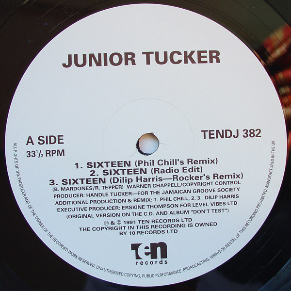 Junior Tucker - The Junior Tucker EP (2x12", Promo) (Mint (M)) - Image 2