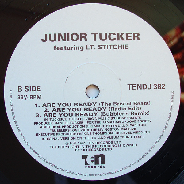 Junior Tucker - The Junior Tucker EP (2x12", Promo) (Mint (M)) - Image 3