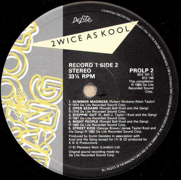 Kool & The Gang - Twice As Kool (The Hits Of Kool & The Gang) (2xLP, Comp) (Very Good Plus (VG+)) - Image 5