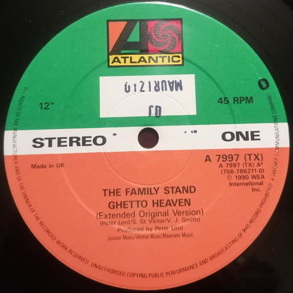 The Family Stand - Ghetto Heaven (12") (Near Mint (NM or M-)) - Image 3