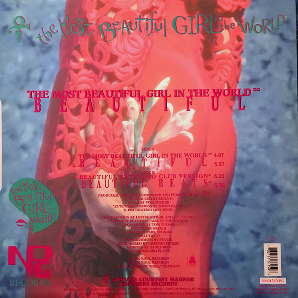 The Artist (Formerly Known As Prince) - The Most Beautiful Girl In The World (12", Maxi) (Near Mint (NM or M-)) - Image 2