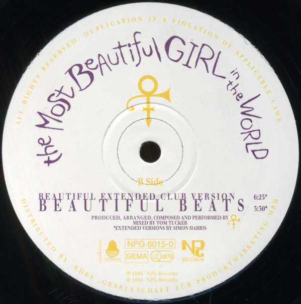 The Artist (Formerly Known As Prince) - The Most Beautiful Girl In The World (12", Maxi) (Near Mint (NM or M-)) - Image 4