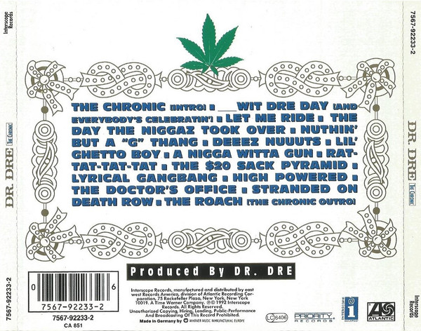 Dr. Dre - The Chronic (CD, Album) (Near Mint (NM or M-)) - Image 2