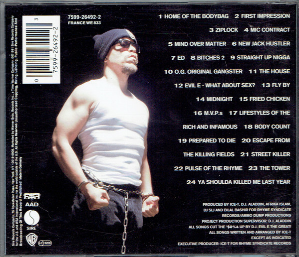Ice-T - O.G. Original Gangster (CD, Album) (Very Good Plus (VG+)) - Image 2