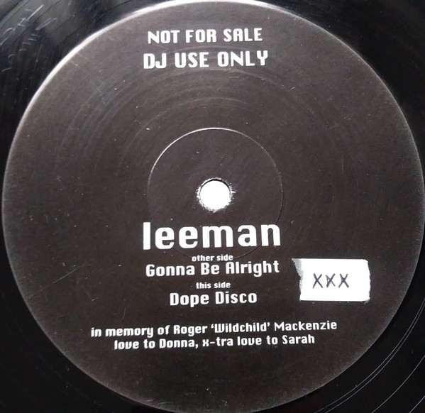 Leeman - Gonna Be Alright (12", Promo) (Near Mint (NM or M-))