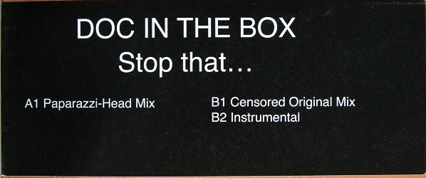 Doc In The Box - Stop That... (12") (Near Mint (NM or M-)) - Image 5