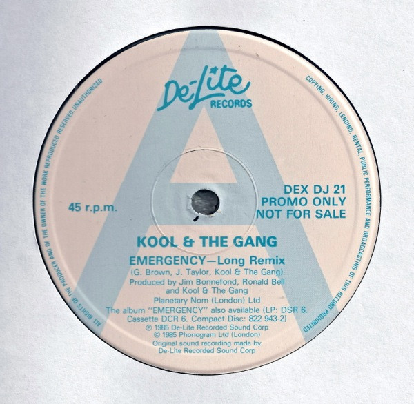 Kool & The Gang - Emergency (12", Single, Promo) (Very Good Plus (VG+))